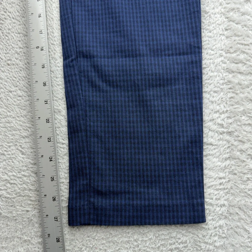 Banana Republic Grayson Slim Tapered Ankle Pant Mens 34x30 Blue Textured NWT